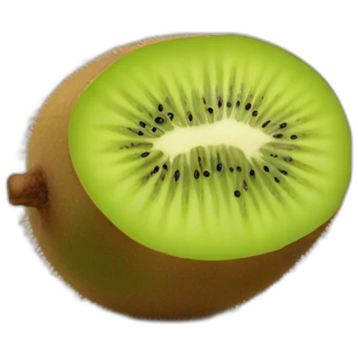 kiwi fruit with face emoji