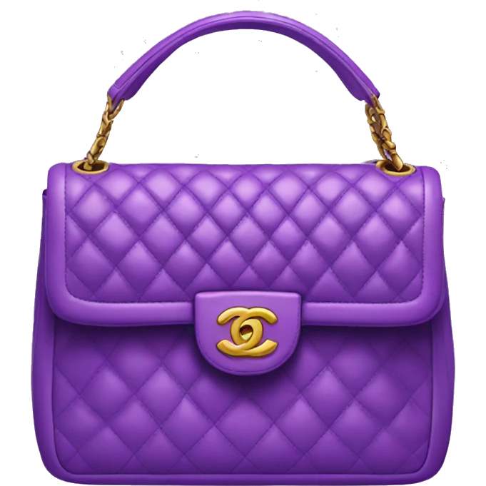 Purple Chanel handbag  emoji