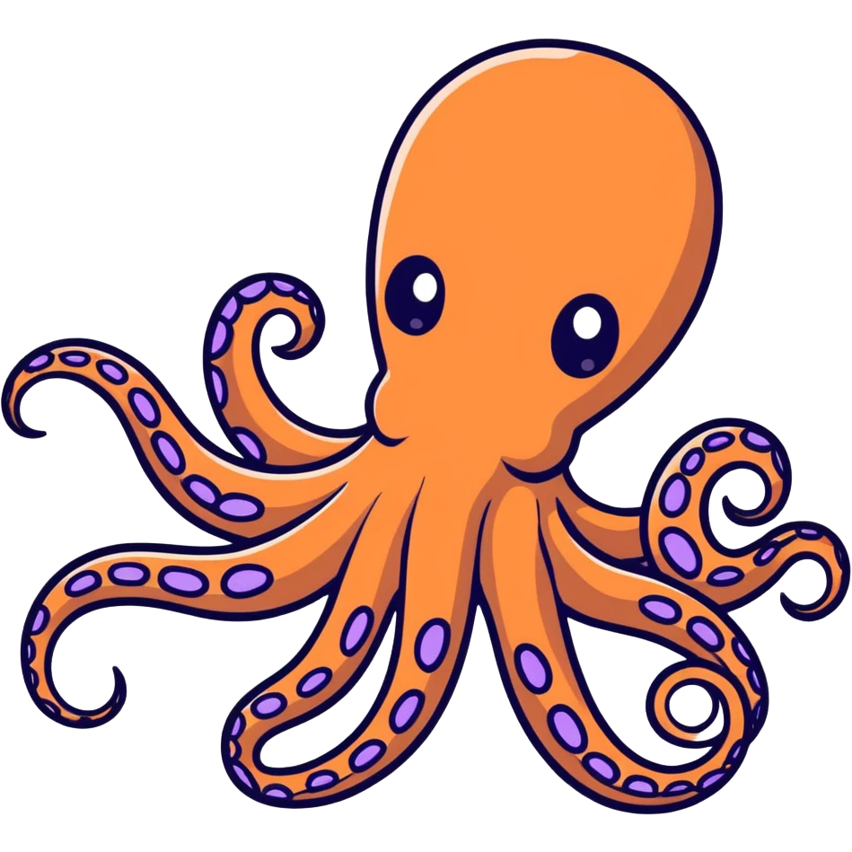 Psychedelic octopus  emoji