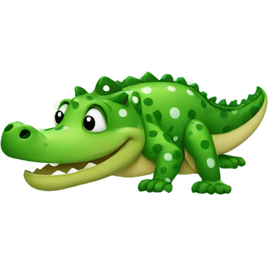 Polka Dot Alligator emoji