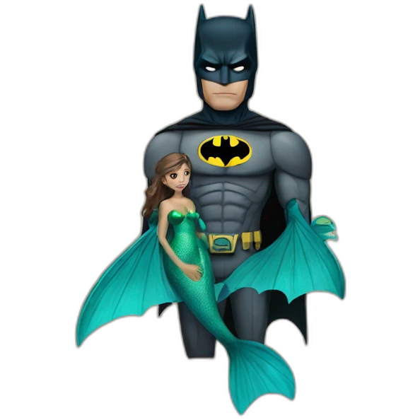 batman with a marmaid emoji