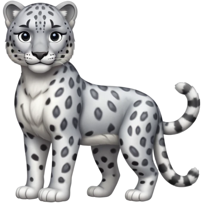  Snow leopard-whole body emoji