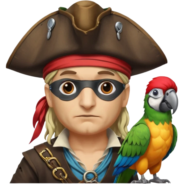 pirate and parrot emoji