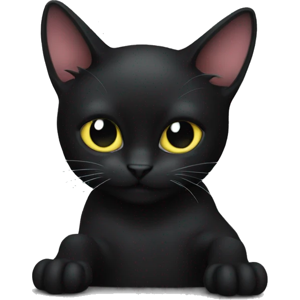 a black cat with primus in the paws emoji