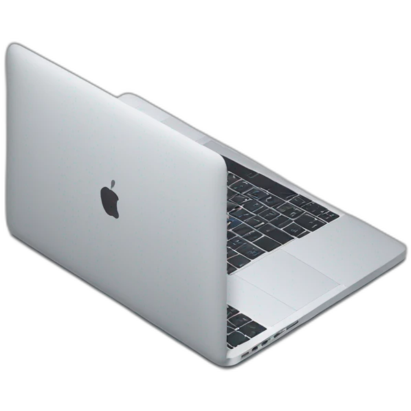 macbook pro with code emoji