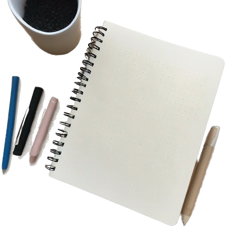 Bullet Journal Spiral Notebook, Sand Dotted Pages emoji