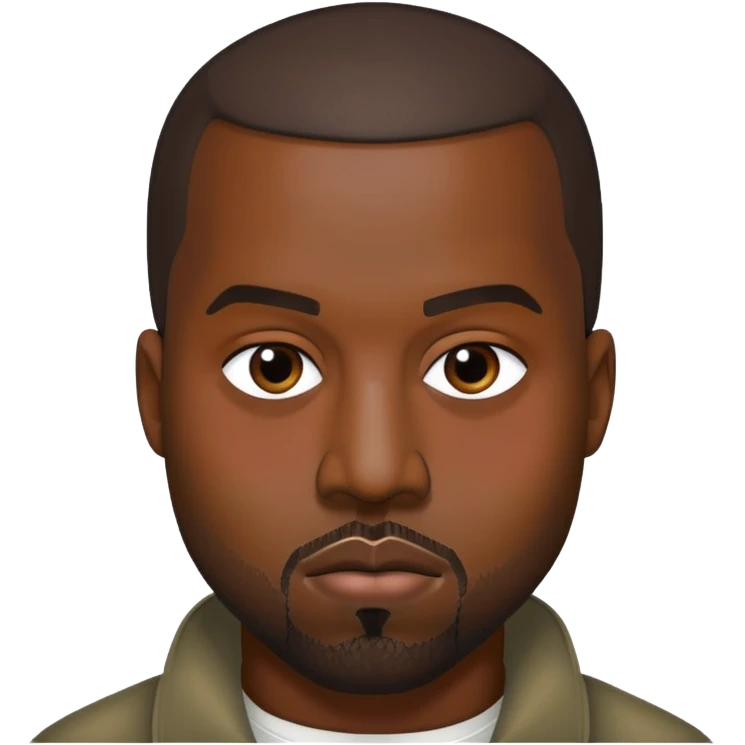 face of Kanye West emoji