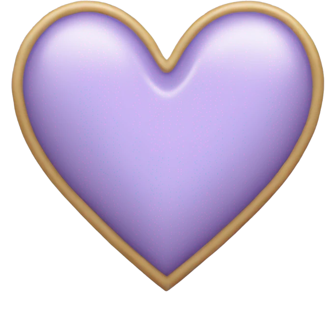 Light lavender heart emoji