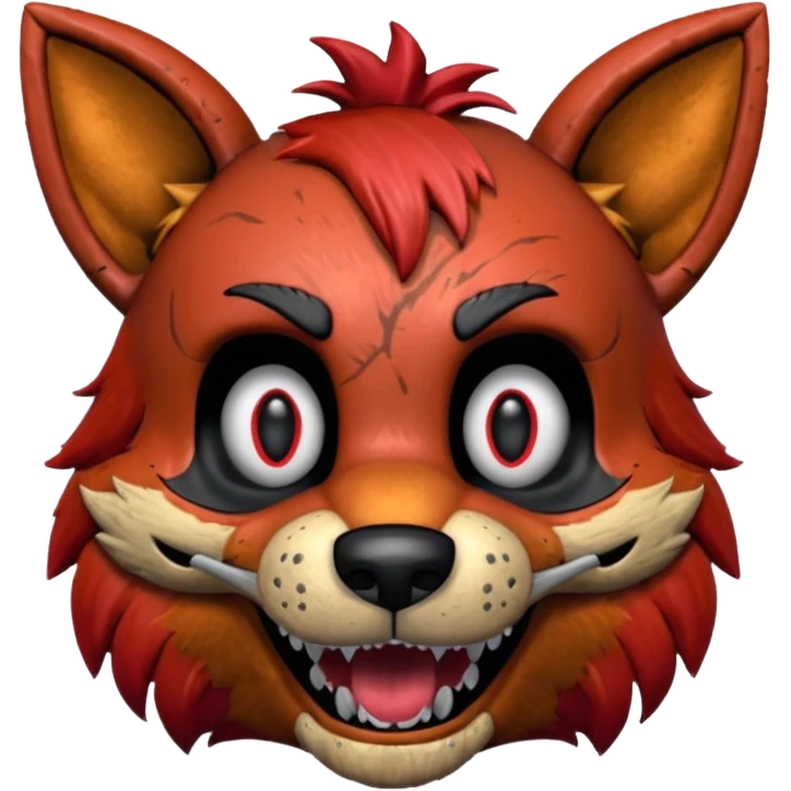 The head of Foxy of five nights at Freddy emoji