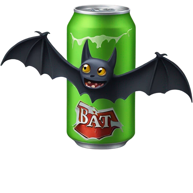 Bat drinking monster energy  emoji