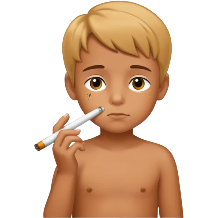 Sigara içen çocuk emoji