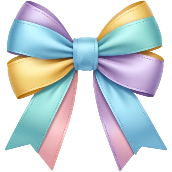 whith cute ribben like ios emoji