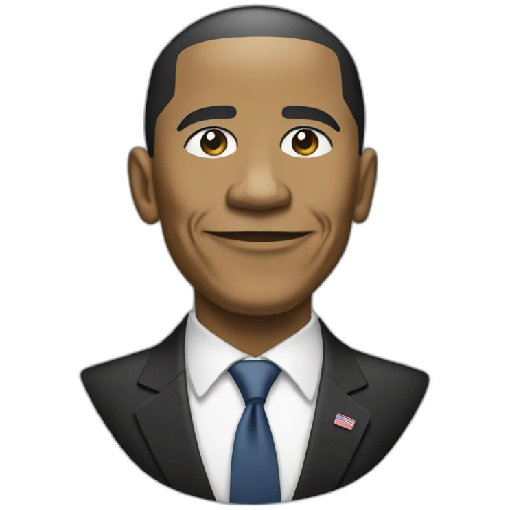 barack obama on a pc emoji