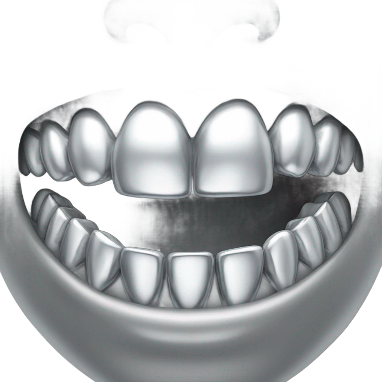 silver grillz emoji