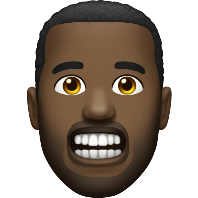 kanye wear metal teeth emoji