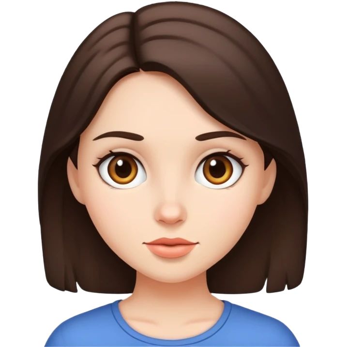 Девушка брюнетка  emoji