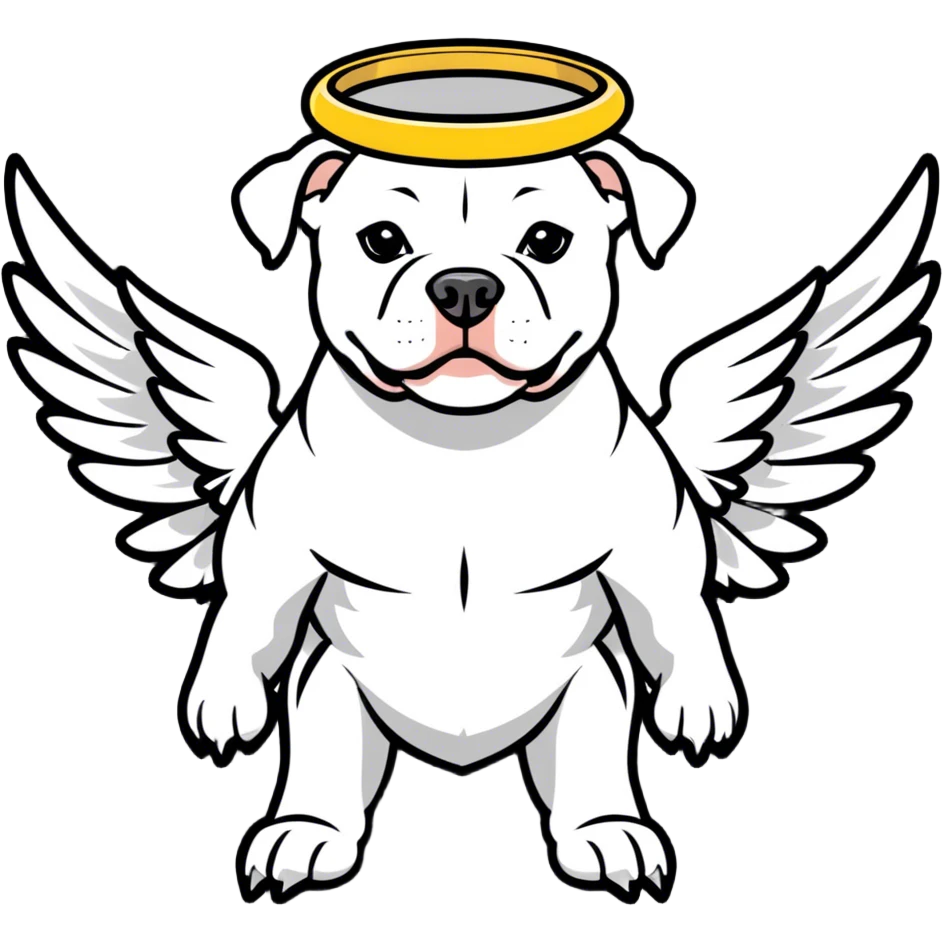 Pitbull Angel  emoji