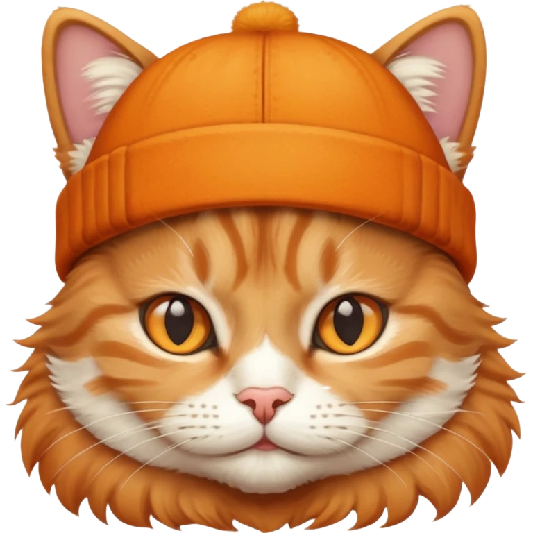 A cat wearing a hat emoji