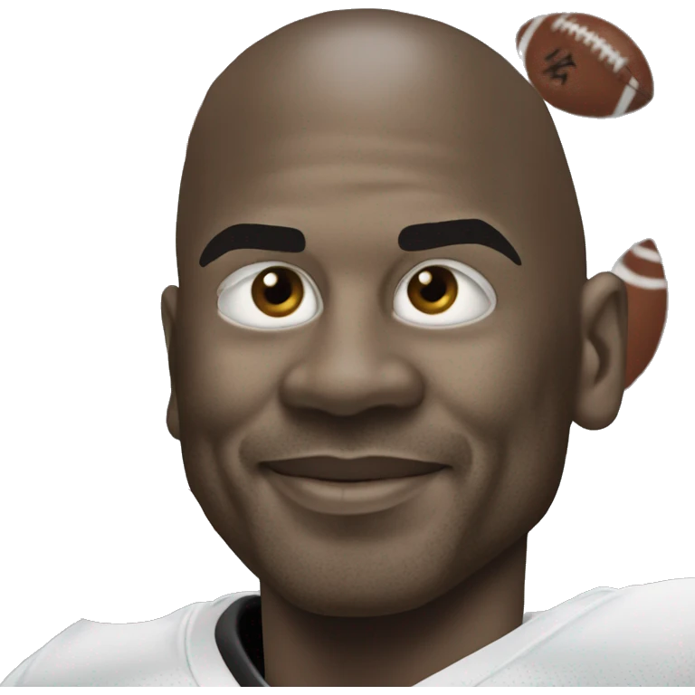 Michael Jordan playing nfl emoji