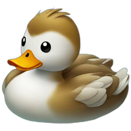 duck in a pool emoji