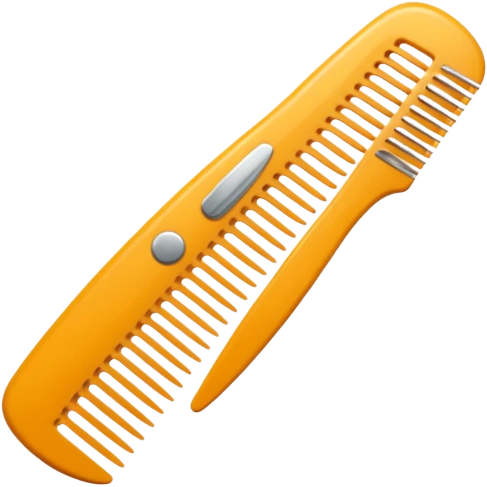 hairdressing comb emoji