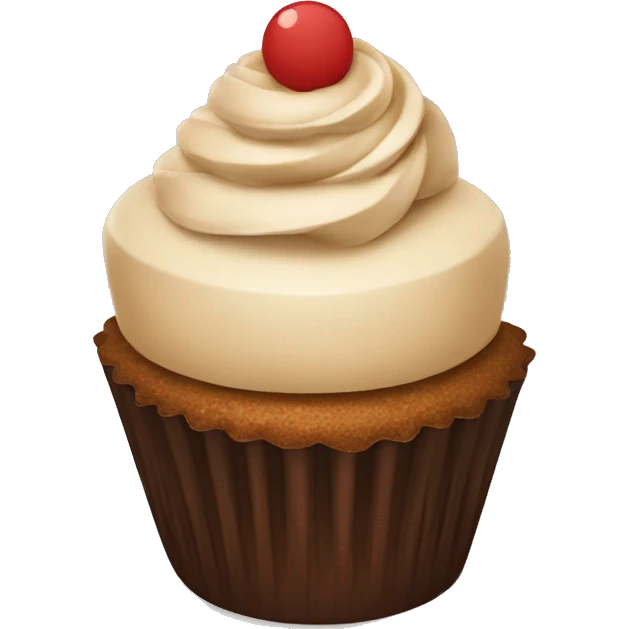 brown cupcake emoji