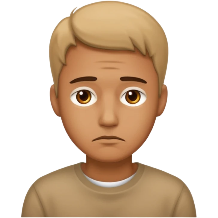 Sad man emoji