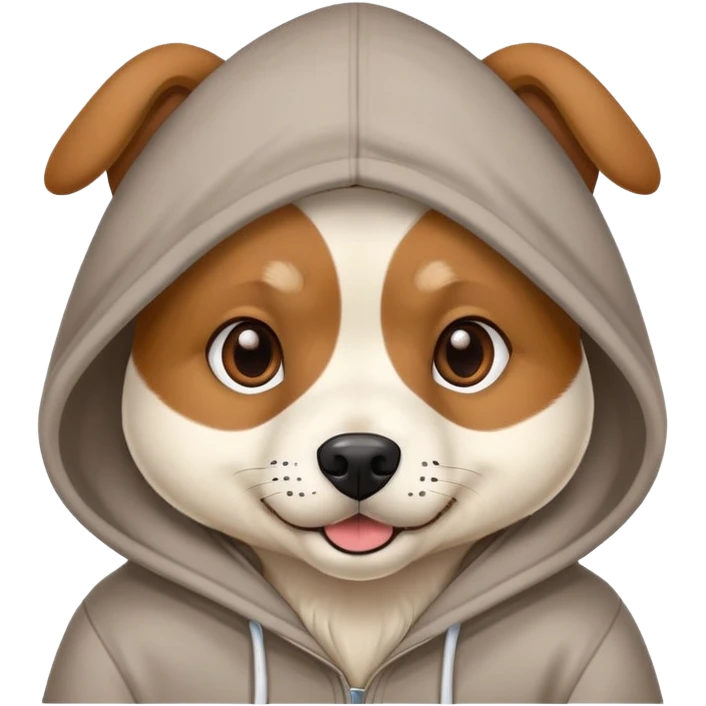 Dog in hoodie emoji