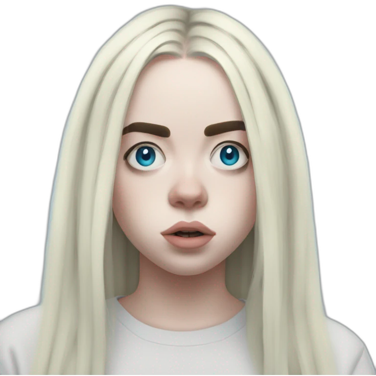 Billie eilish chanteuse 2017 yeux bleu emoji