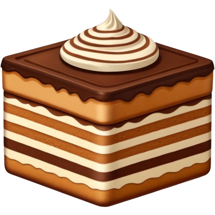 Square tiramisu emoji