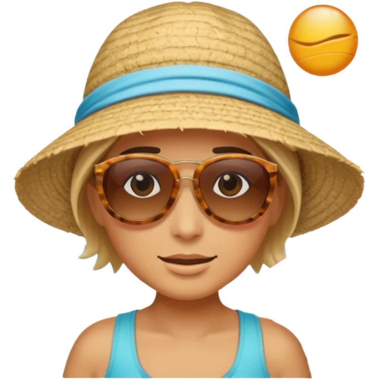 Sunday relax beach emoji