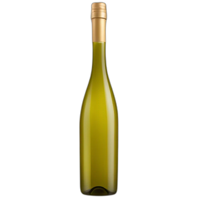 bottle of white wine, Tall, straight shoulders, narrow neck, refined emoji