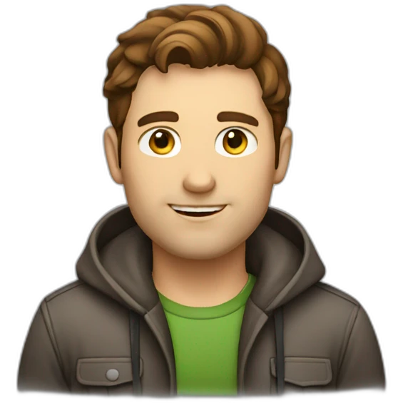 male developer with brown hair emoji