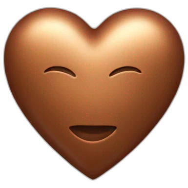 bronze heart emoji