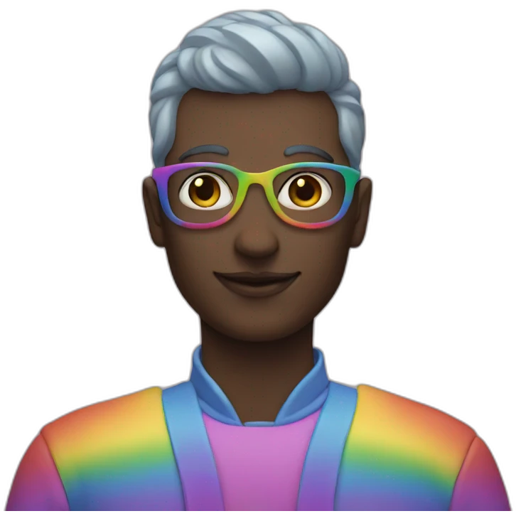 rainbow person emoji