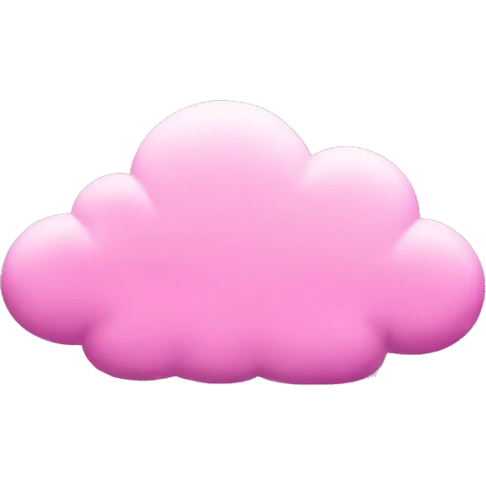 Pink cloud with pink snow falling  emoji