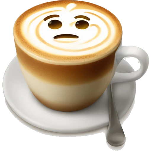 Latte art emoji