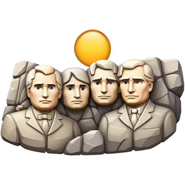 Cinematic Realistic Mount Rushmore Emoji emoji