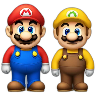 Mario et peatch emoji