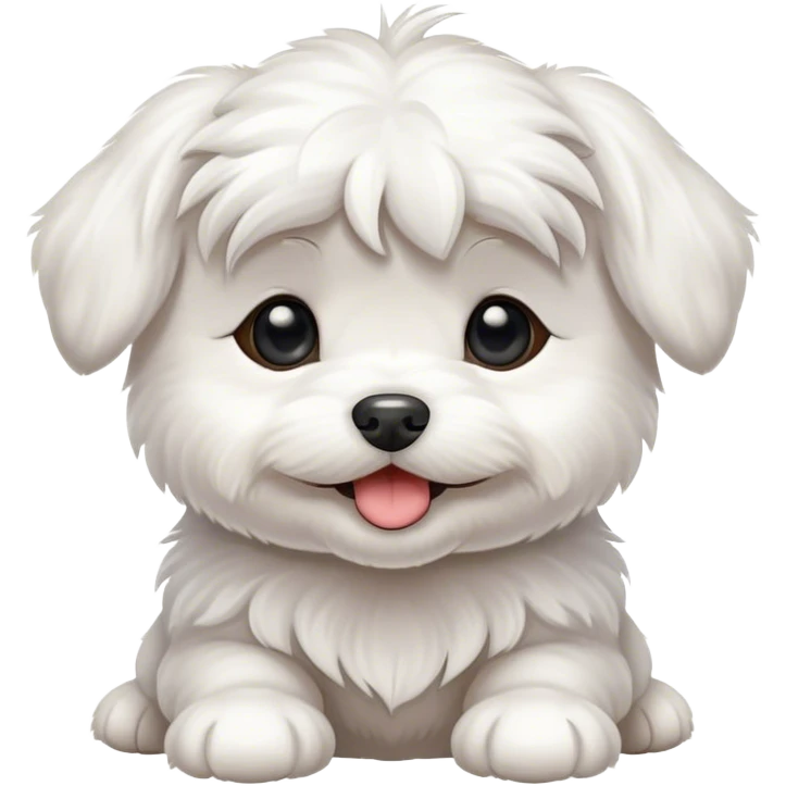 a happy Maltese puppy emoji