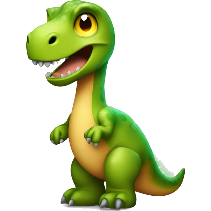 Dinosaur with lights emoji