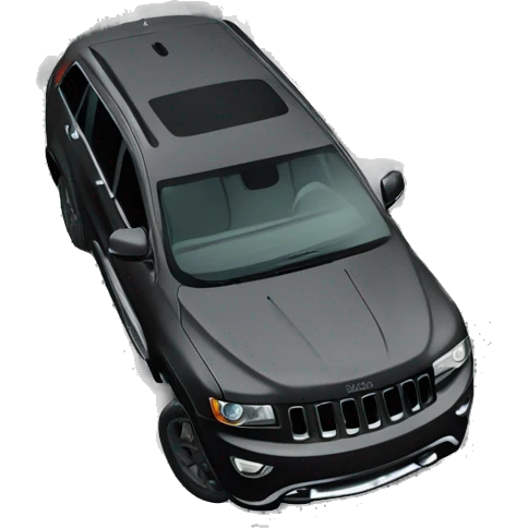 Blacked out jeep grand Cherokee  emoji