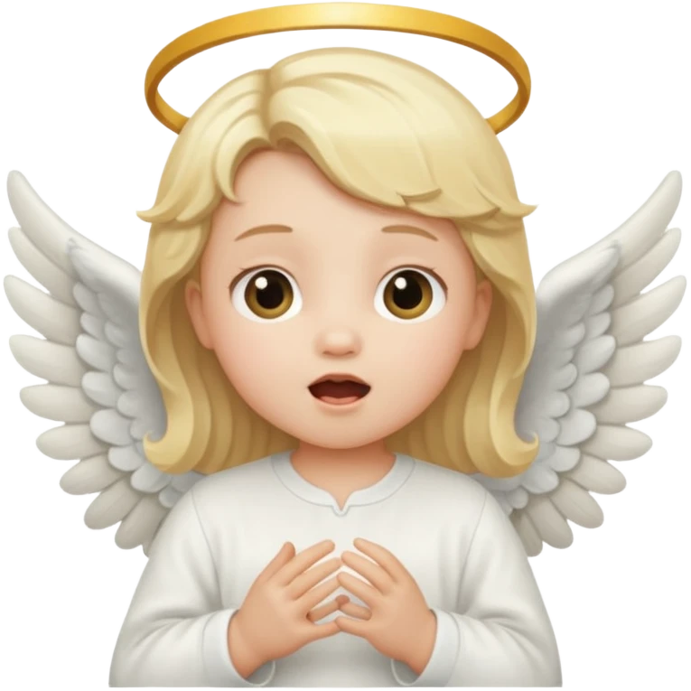 singing angel baby emoji