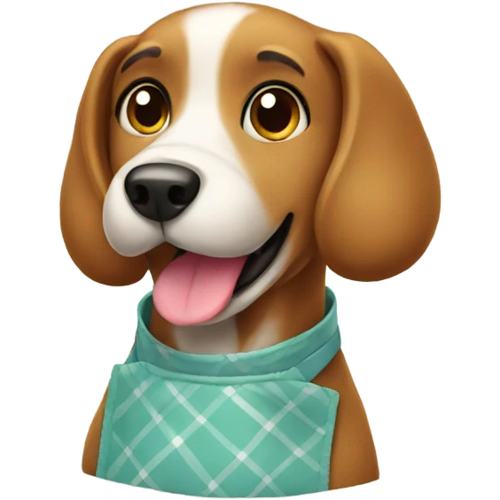 dog with an apron emoji