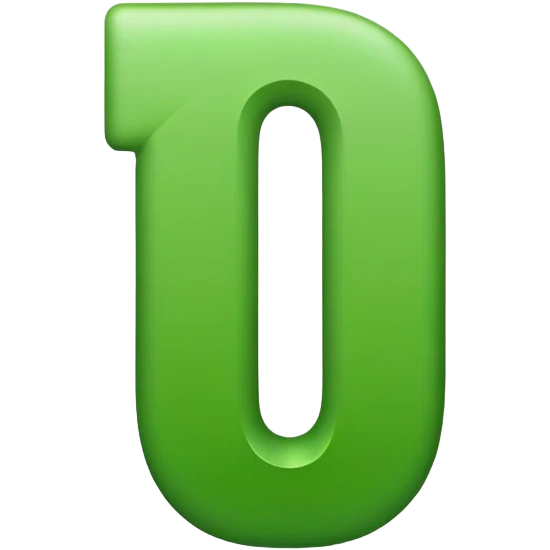  number one in green color emoji