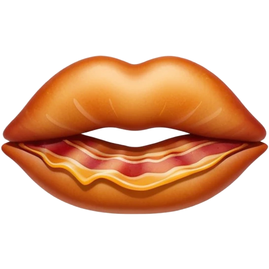 Bacon lips emoji