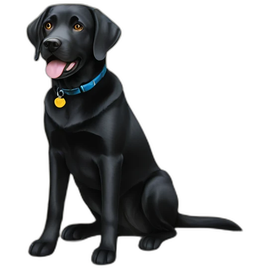 Black Labrador retriever emoji