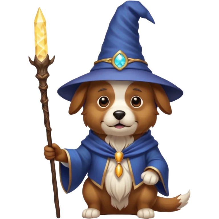 Dog wizard emoji