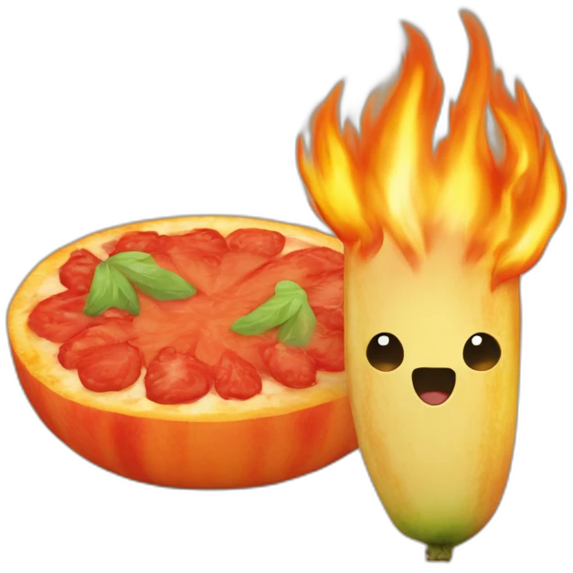 flamme-pastèque emoji