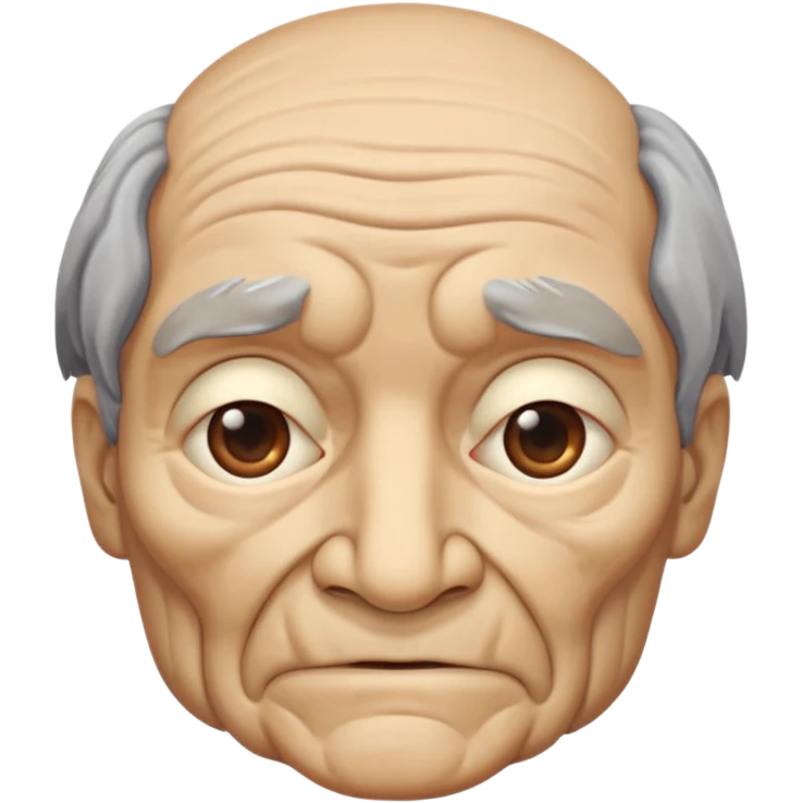 Old face emoji